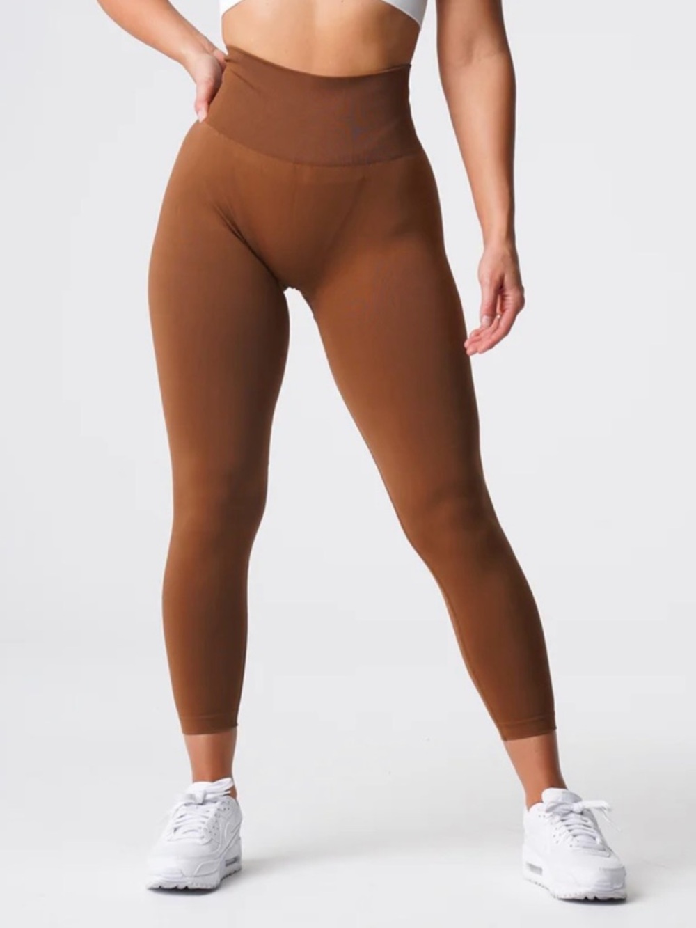 NVGTN Seamless Leggings Brown Caramel Size S